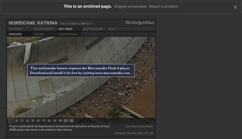New York Times: Hurricane Katrina: The Storm's Impact Graphic New York Times: Hurricane Katrina: The Storm's Impact Graphic