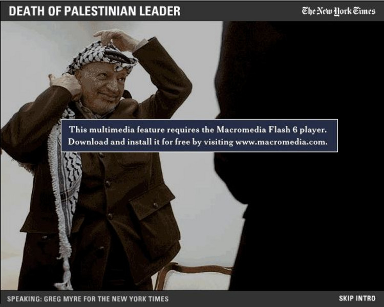 New York Times: Yasir Arafat Dies at 75 Interactive New York Times: Yasir Arafat Dies at 75 Interactive