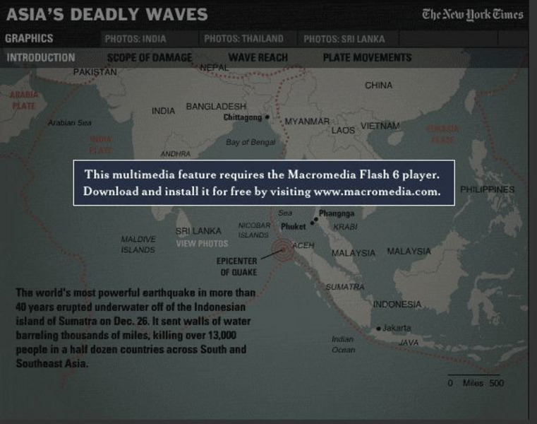 New York Times: Asia's Deadly Waves Website New York Times: Asia's Deadly Waves Website