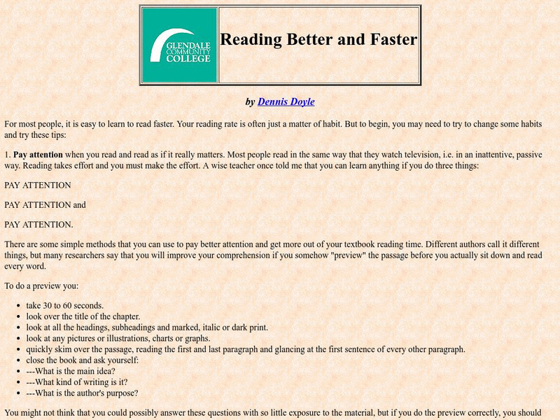 Gcc: Reading Better and Faster Article Gcc: Reading Better and Faster Article