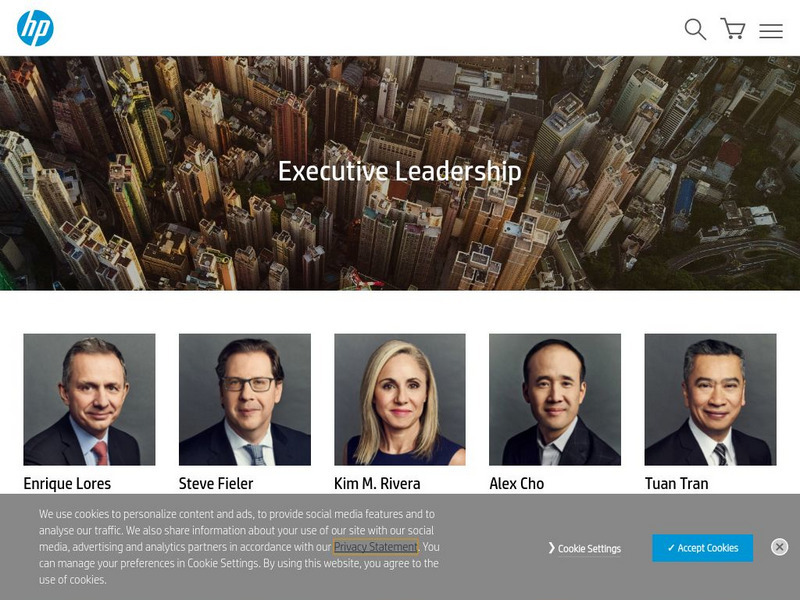 Hewlett Packard Executive Biographies Handout Hewlett Packard Executive Biographies Handout