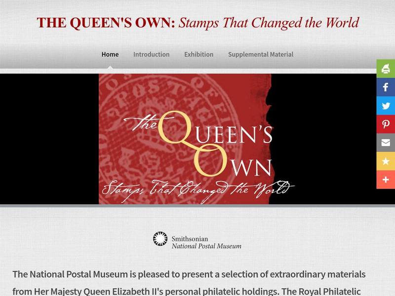 National Postal Museum: The Queen's Own: Stamps That Changed the World Handout National Postal Museum: The Queen's Own: Stamps That Changed the World Handout