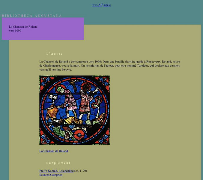 La Chanson De Roland Vers 1090 Graphic