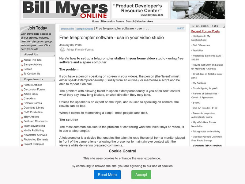 Free Teleprompter Software Article Free Teleprompter Software Article