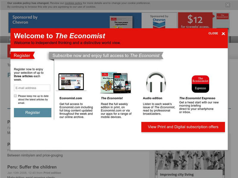 The Economist: Peru Website The Economist: Peru Website