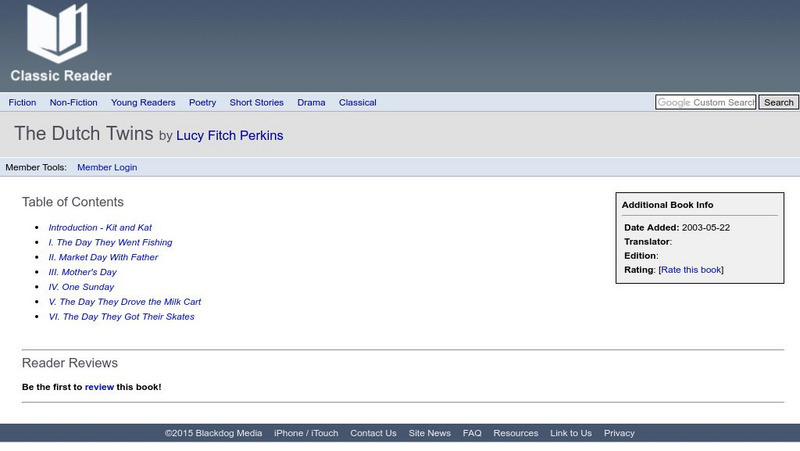 Classic Reader: The Dutch Twins by Lucy Fitch Perkins eBook Classic Reader: The Dutch Twins by Lucy Fitch Perkins eBook