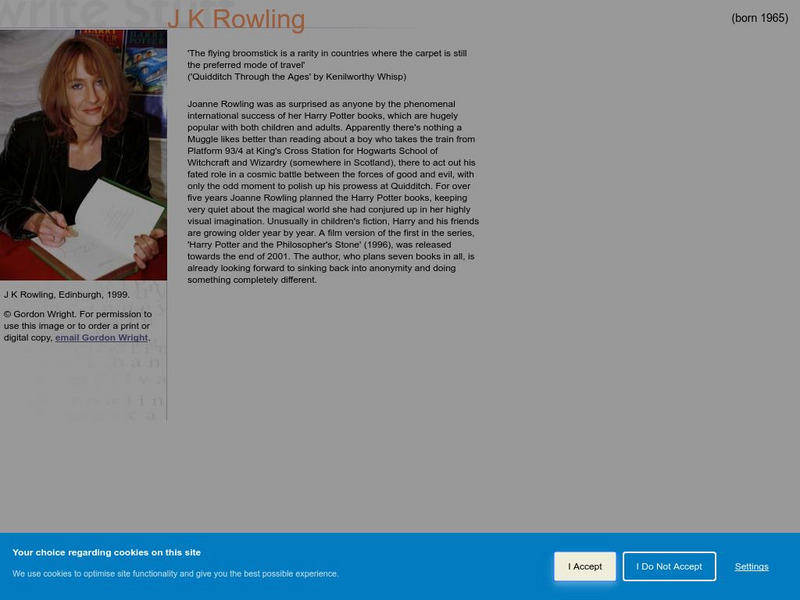 National Library of Scotland: Digital Archive: The Write Stuff: J. K. Rowling Website National Library of Scotland: Digital Archive: The Write Stuff: J. K. Rowling Website