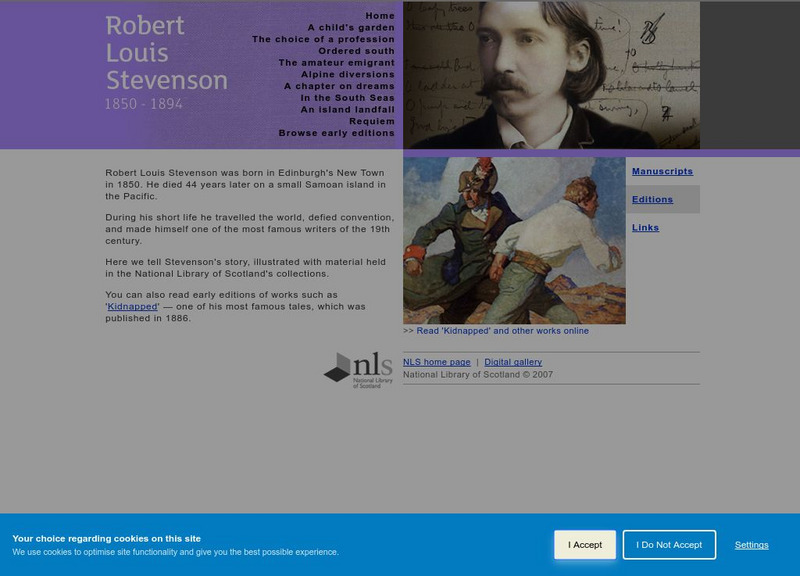 National Library of Scotland: Digital Archive: Robert Louis Stevenson Website National Library of Scotland: Digital Archive: Robert Louis Stevenson Website