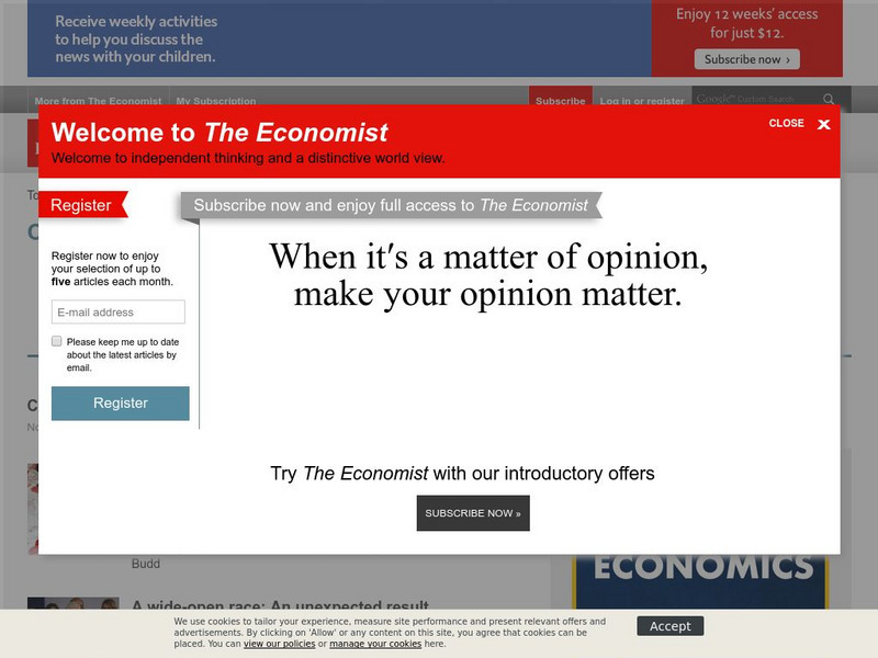 The Economist: Country Briefings: Chile Website