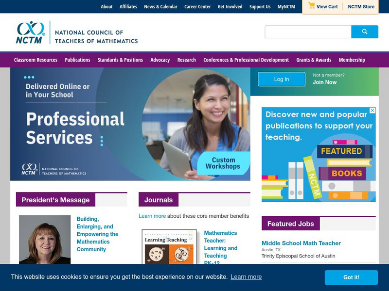 Nctm: National Council of Teachers of Mathematics Website Nctm: National Council of Teachers of Mathematics Website