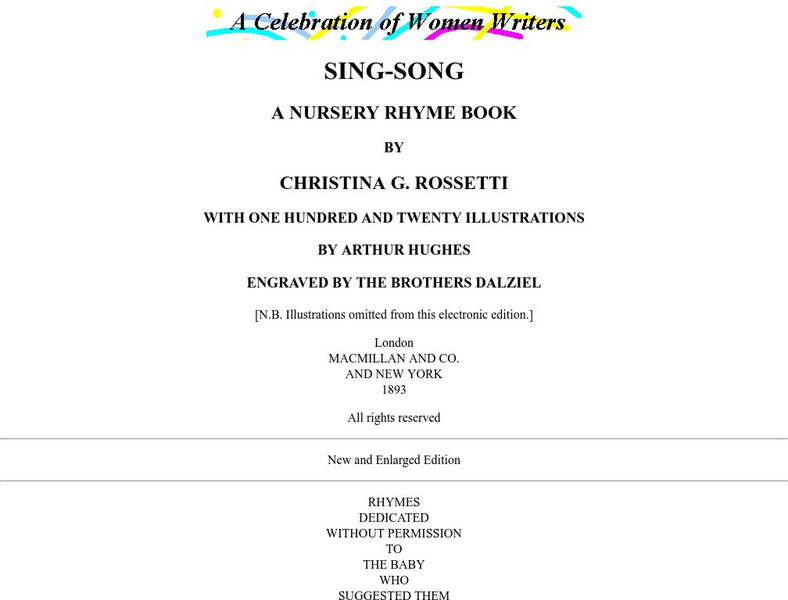 University of Pennsylvania: Sing Song: A Nursery Rhyme Book eBook University of Pennsylvania: Sing Song: A Nursery Rhyme Book eBook