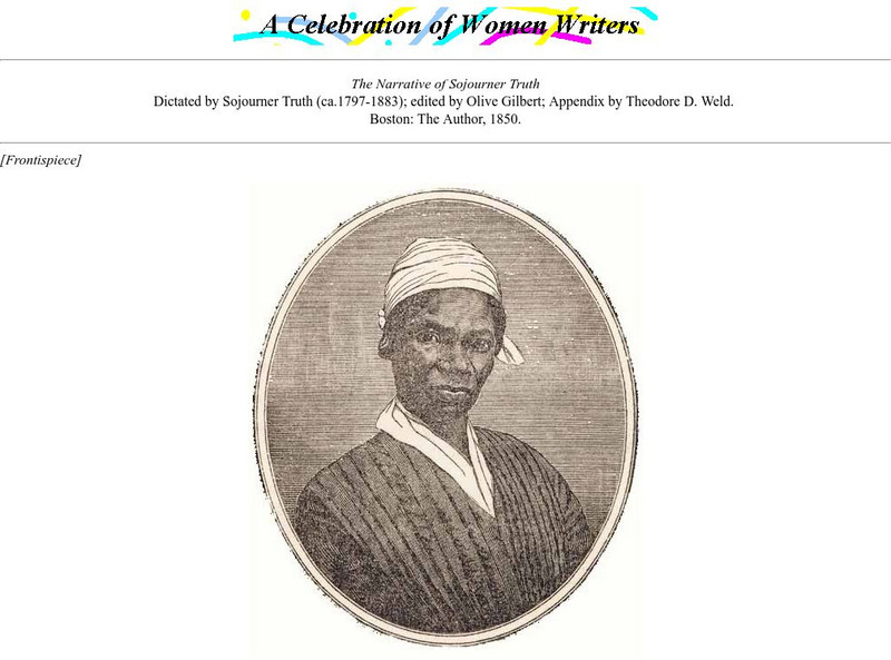 Celebration of Women Writers: Narrative of Sojourner Truth eBook Celebration of Women Writers: Narrative of Sojourner Truth eBook