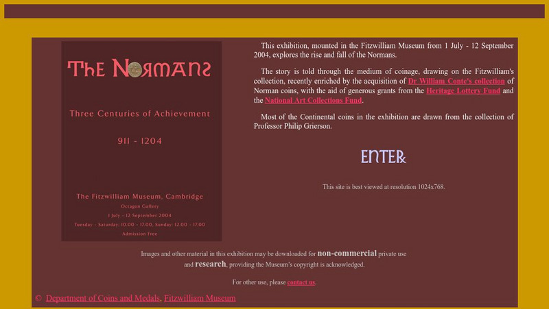 Fitzwilliam Museum: The Normans: Three Centuries of Achievement Website Fitzwilliam Museum: The Normans: Three Centuries of Achievement Website