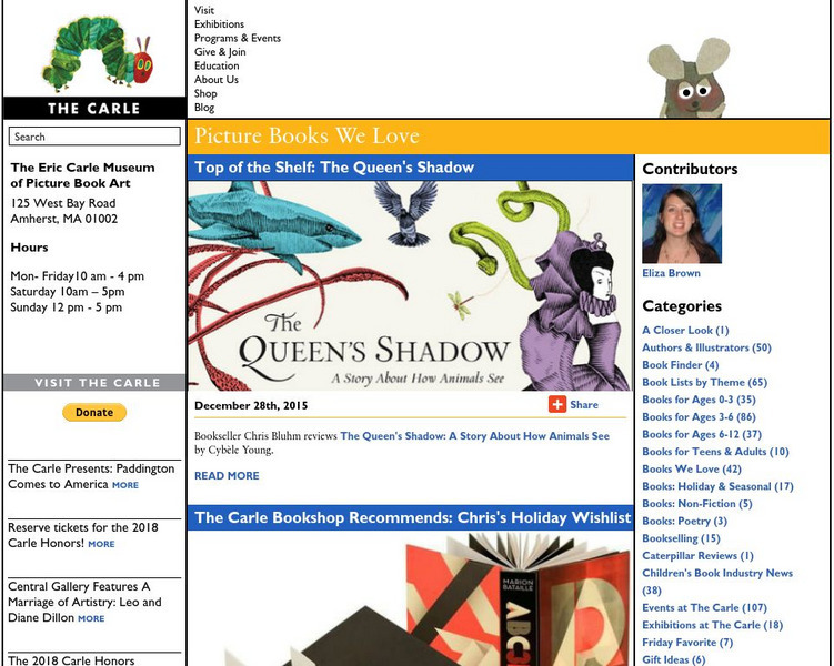 The Eric Carle Museum of Picture Book Art Website The Eric Carle Museum of Picture Book Art Website