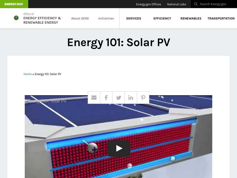 U.s. Department of Energy: Energy 101: Solar Pv Instructional Video