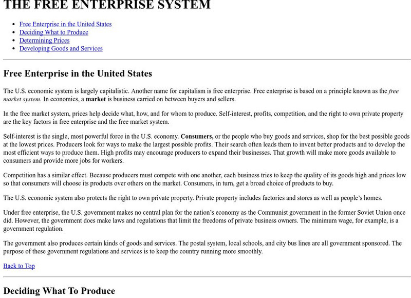 Mc Graw Hill: Higher Ed: The Free Enterprise System Website Mc Graw Hill: Higher Ed: The Free Enterprise System Website