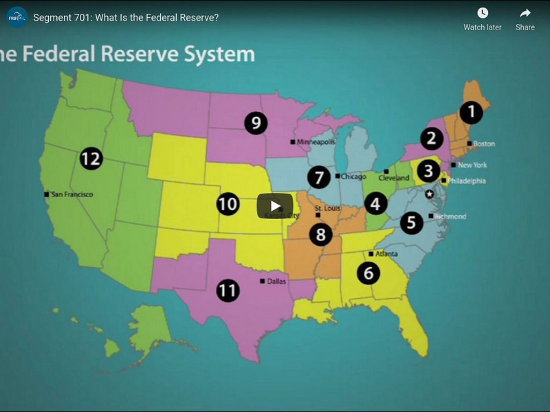 The Federal Reserve and You: What Is the Federal Reserve? Instructional Video The Federal Reserve and You: What Is the Federal Reserve? Instructional Video