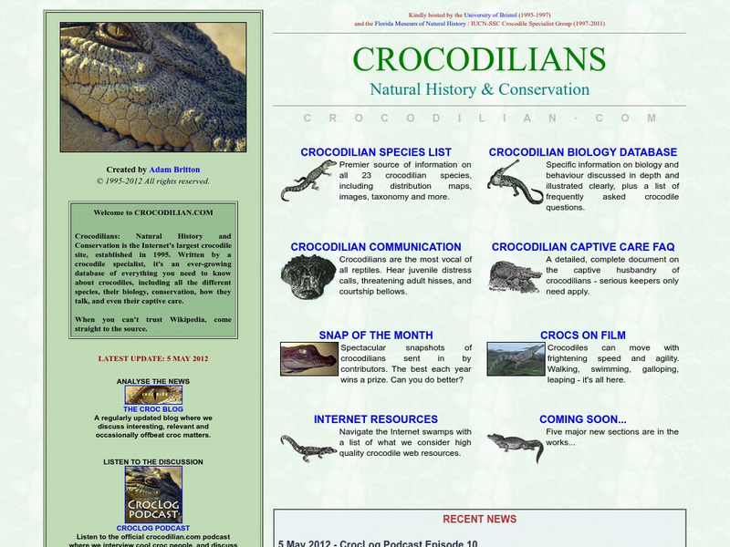 Britton: Crocodilians Natural History and Conservation. Website