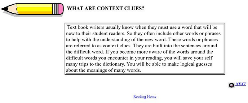 Sacramento City College: What Are Context Clues? Unit Plan Sacramento City College: What Are Context Clues? Unit Plan