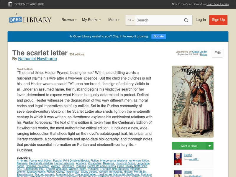 Open Library: The Scarlet Letter eBook Open Library: The Scarlet Letter eBook