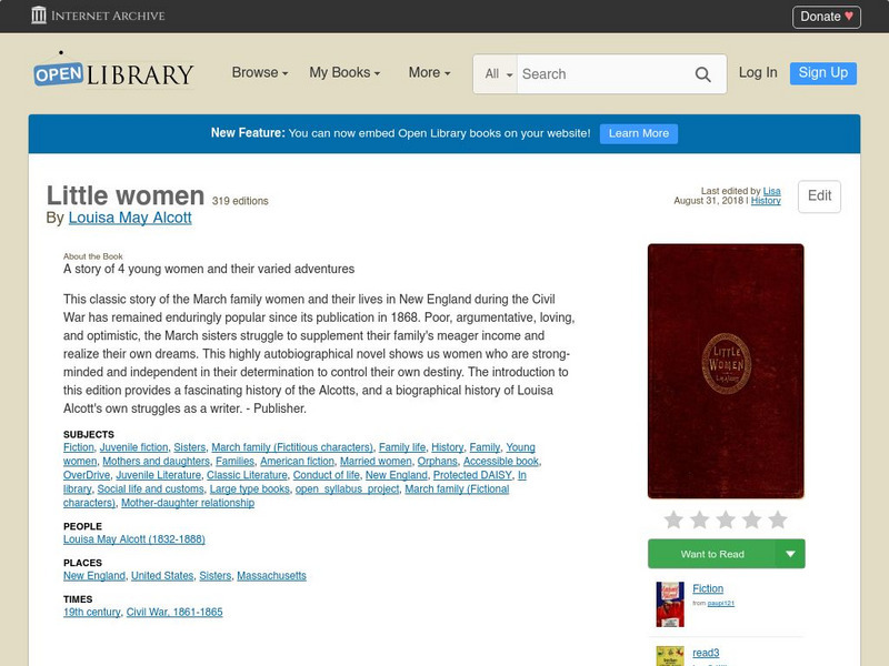 Open Library: Little Women eBook Open Library: Little Women eBook