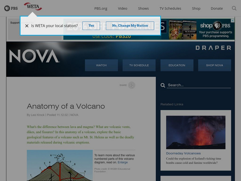 Pbs Nova: Anatomy of a Volcano Handout Pbs Nova: Anatomy of a Volcano Handout