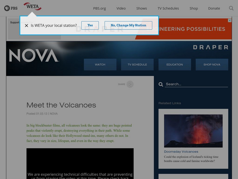 Pbs Nova: Meet the Volcanoes Instructional Video