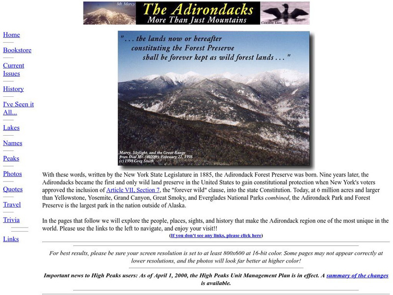 Adirondack History Website Adirondack History Website