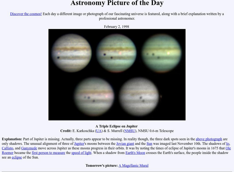 Nasa: Astronomy Picture of the Day: Jupiter Graphic Nasa: Astronomy Picture of the Day: Jupiter Graphic