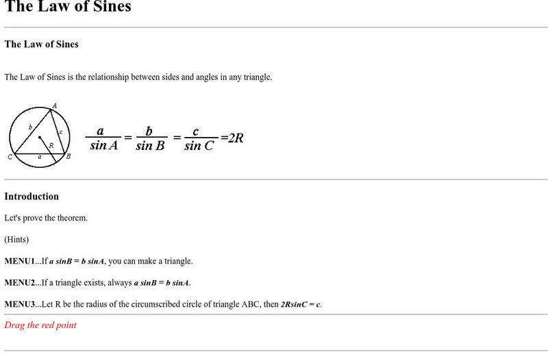Radford University: Law of Sines Activity Radford University: Law of Sines Activity