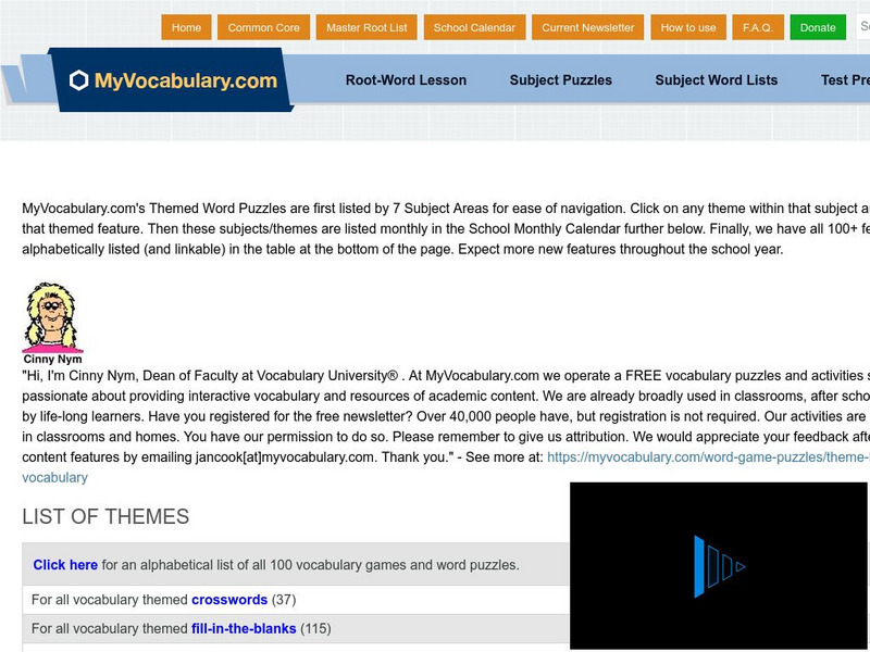 My vocabulary.com: Themed Word Puzzles Interactive My vocabulary.com: Themed Word Puzzles Interactive