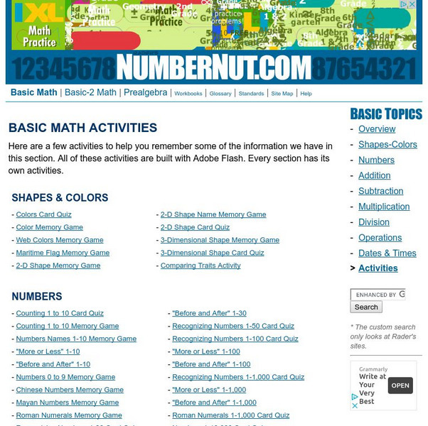 Number Nut: Numbers and Counting: Comparing Numbers 1 Through 1,000 Unknown Type