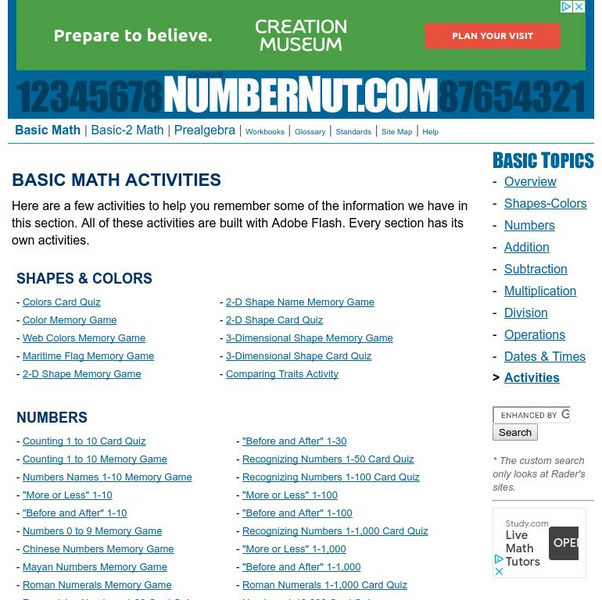 Number Nut: Numbers and Counting: Comparing Numbers 1 Through 10,000 Unknown Type