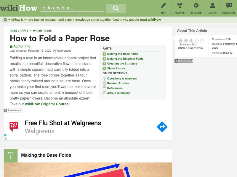 Wiki How: How to Fold a Paper Rose Article Wiki How: How to Fold a Paper Rose Article