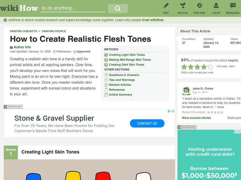 Wiki How: How to Create Realistic Flesh Tones Article Wiki How: How to Create Realistic Flesh Tones Article