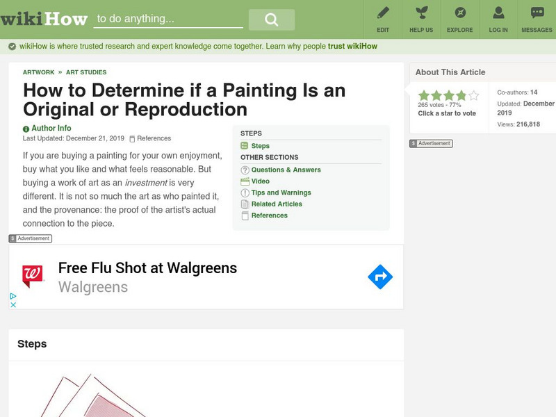 Wiki How: How to Determine if a Painting Is an Original or Reproduction Article Wiki How: How to Determine if a Painting Is an Original or Reproduction Article