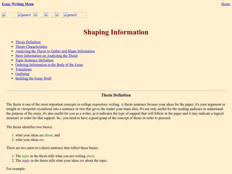 Empire State College: Thesis and Shaping Information Website Empire State College: Thesis and Shaping Information Website