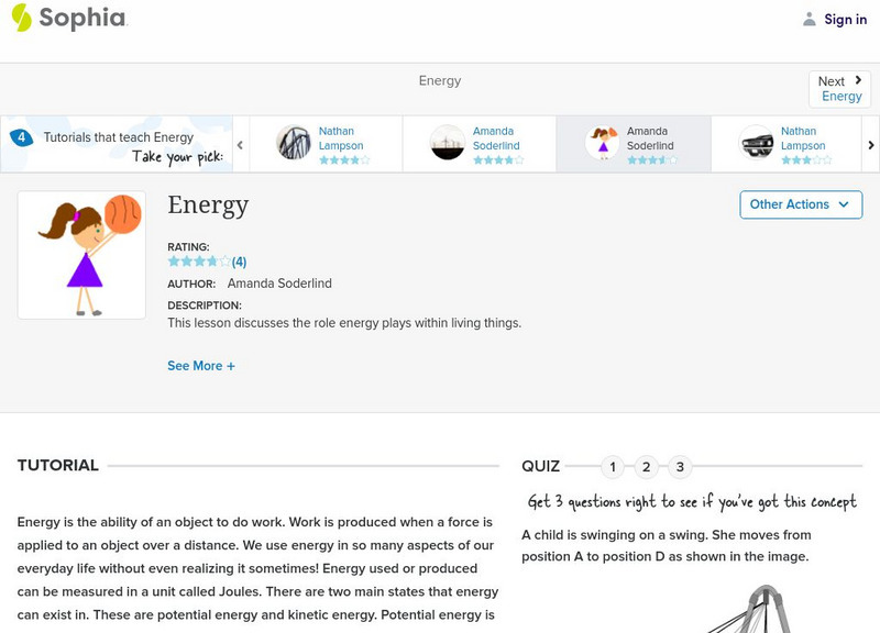 Sophia: Energy: Lesson 5 Unit Plan Sophia: Energy: Lesson 5 Unit Plan