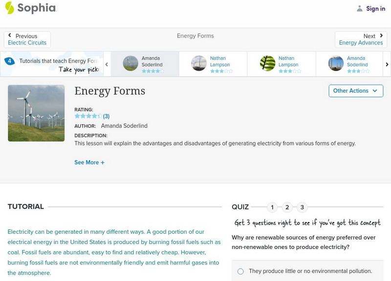 Sophia: Energy Forms: Lesson 2 Unit Plan Sophia: Energy Forms: Lesson 2 Unit Plan
