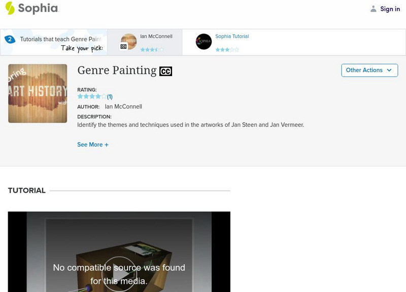 Sophia: Genre Painting Instructional Video Sophia: Genre Painting Instructional Video