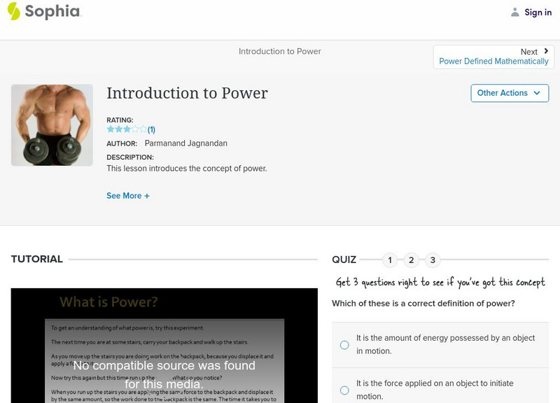 Sophia: Introduction to Power Unit Plan Sophia: Introduction to Power Unit Plan