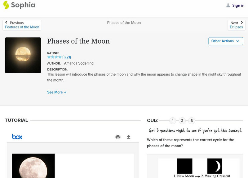 Sophia: Phases of the Moon PPT Sophia: Phases of the Moon PPT