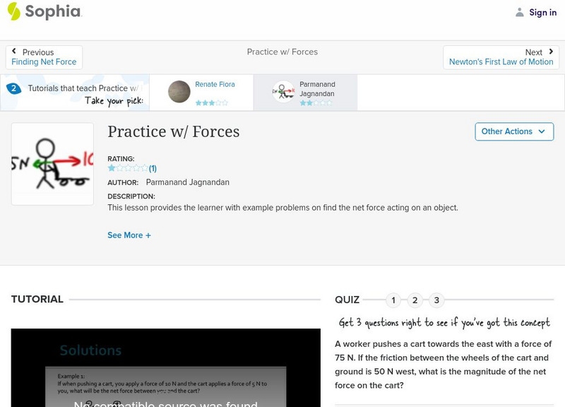 Sophia: Practice W/ Forces: Lesson 1 Unit Plan Sophia: Practice W/ Forces: Lesson 1 Unit Plan