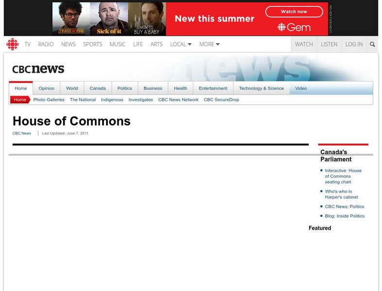 Cbc: Who's Who in the House of Commons Website Cbc: Who's Who in the House of Commons Website
