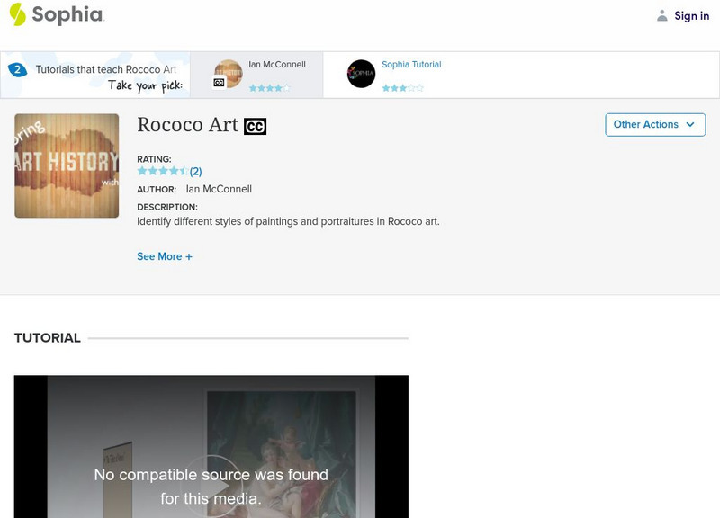 Sophia: Rococo Art: Lesson 2 Instructional Video