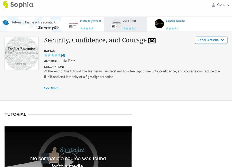 Sophia: Security, Confidence, and Courage: Lesson 2 Unit Plan Sophia: Security, Confidence, and Courage: Lesson 2 Unit Plan