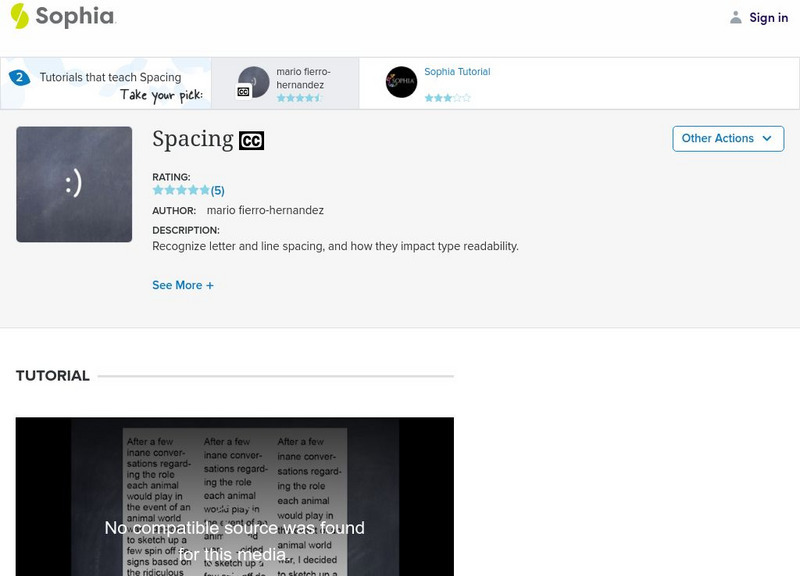 Sophia: Spacing: Lesson 3 Instructional Video Sophia: Spacing: Lesson 3 Instructional Video
