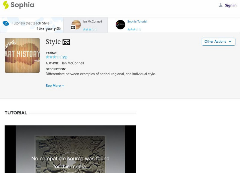 Sophia: Style! Instructional Video Sophia: Style! Instructional Video