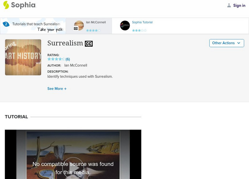 Sophia: Surrealism: Lesson 2 Instructional Video