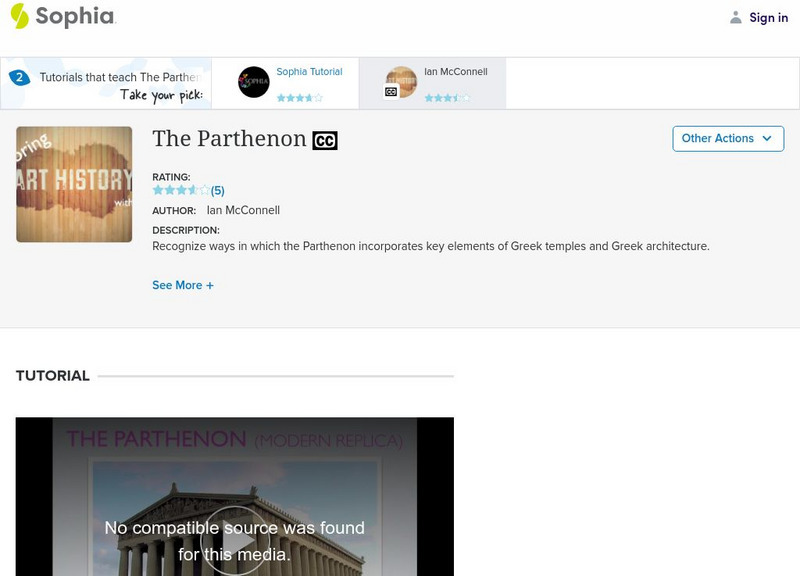 Sophia: The Parthenon: Lesson 2 Instructional Video